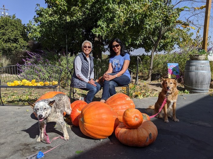 Margie-Dozer-Claudia-at-Dog-Friendly-Heritage-Oak-Winery