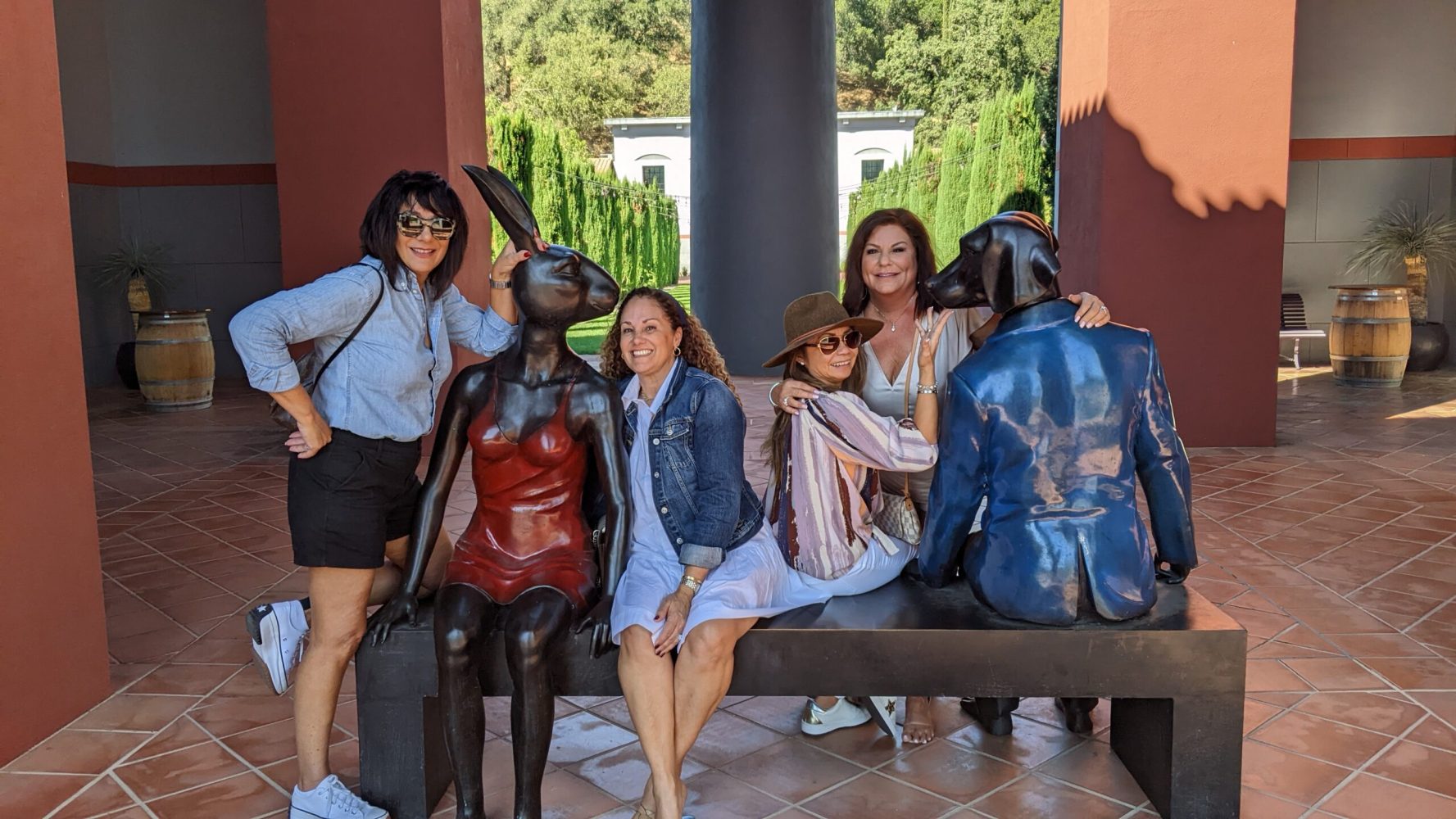 Destination Drivers Clients in Clos Pegase Winery Sculpture Garden