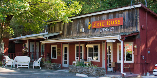 Tasting Room at Eric Ross Winery In Glen Ellen California (Sonoma County) 